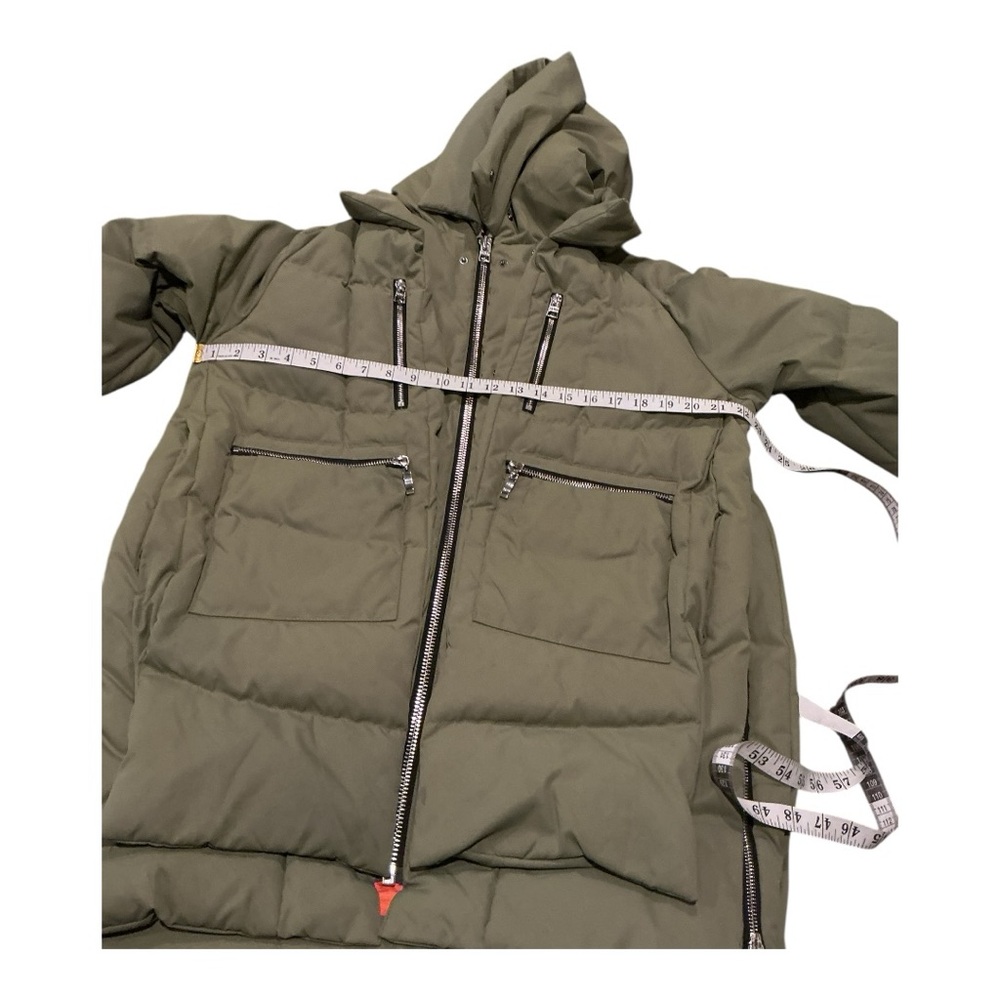 Orolay Women’s Olive Green Puffer Jacket Size Small Hooded Winter Coat - Picture 5 of 12